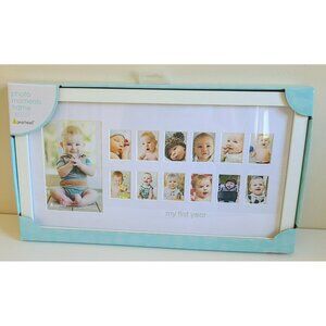 Pearhead Photo Moments Frame For Baby's First Year Memories 17x9.5 Inches